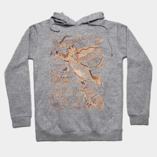 Cattawampi- Flying Felines Hoodie